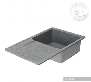 Мойка кухонная Акватон Аманда 78см серый