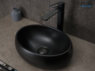 Раковина Gid Bm9030ds 53384 накладная черная матовая 40x30x13.5