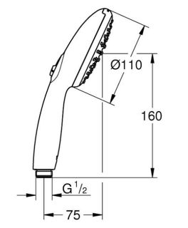 Душевой гарнитур Grohe Tempesta 26638003 хром