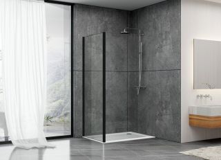 Душевая стенка ABBER Schwarzer Diamant 90см чёрный S90B