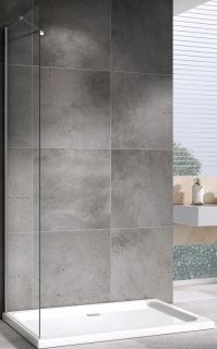 Душевая стенка ABBER Zart 90см хром S91
