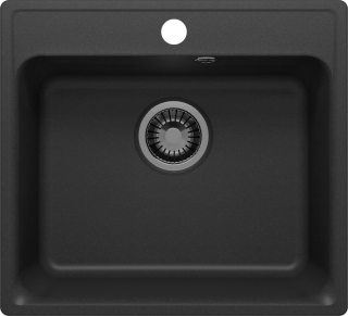 Мойка кухонная Polygran Quartz Bond-530 688230 уголь