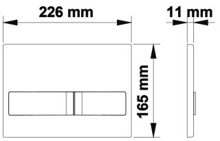 Кнопка смыва Berges Novum белый 040011