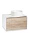 Тумба под раковину Runo крафт дуб Бари 80 (00-00001375)