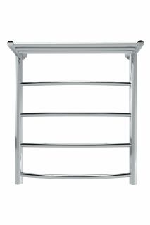 Полотенцесушитель водяной Indigo Arc LASHW60-40P с полкой 60x40 см хром