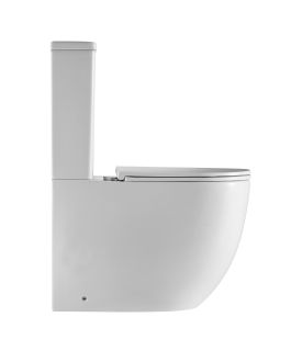 Унитаз-компакт DQ Matrix DT1397016 безободковый белый