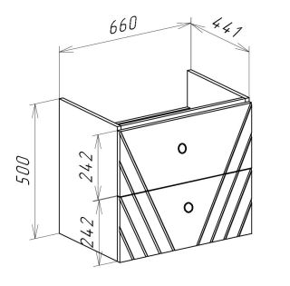 Тумба под раковину Bellezza Альба 70см белый 00000011733