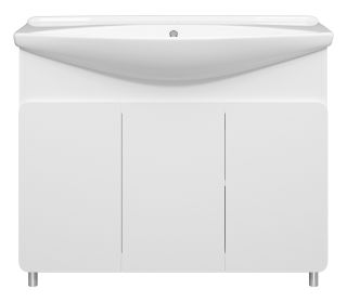 Напольная тумба под раковину Misty Чегет 105см белый