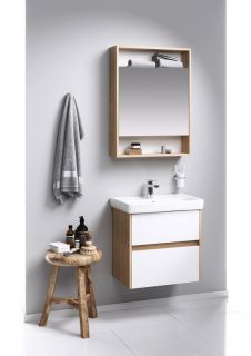 Зеркальный шкаф Aqwella Сити SIT0406DB 60см