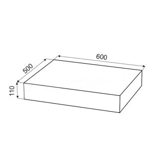 Столешница Velvex Unit 60, дуб карпентер