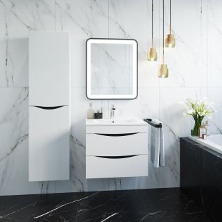 Тумба с раковиной IDDIS Cloud подвесная 60см белый CLO60W0i95K