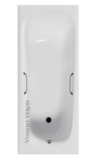 Ванна чугунная Vinsent Veron Concept VCO1707042H 170x70см с отверстиями для ручек