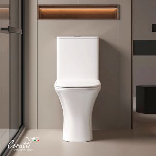 Унитаз напольный Ceruttispa VETTORE Tornado CT11134 безободковый (650х340х790)