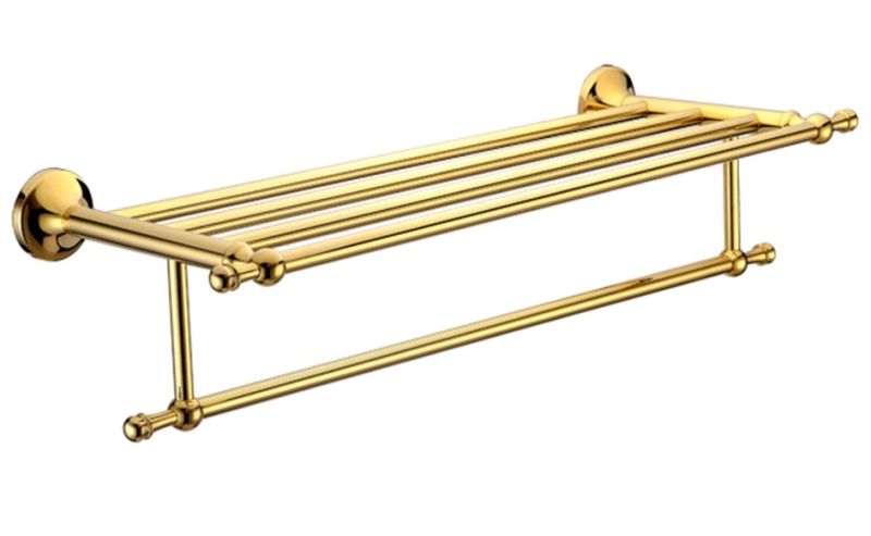 Полка для полотенец Melana MLN-821003 золото