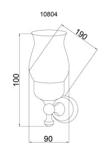 Стакан Boheme Provanse бронза 10804