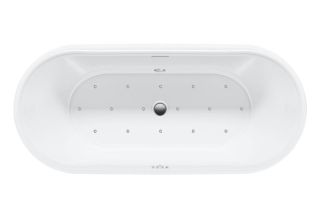 Акриловая ванна Riho Modesty Glossy Sparkle System B090002005 170x76см с аэромассажем белый