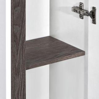 Шкаф Акватон Рене белый/грецкий орех 1A222003NRC80