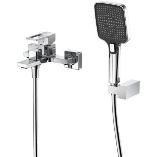 Смеситель для ванны с душем DQ Dortmund короткий излив хром (DA1713201)