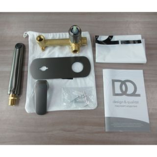 Смеситель для раковины DQ D?sseldorf встраиваемый настенный графит (DA1724406)