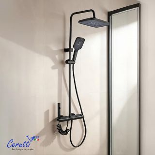 Душевая стойка Ceruttispa DECIO графит