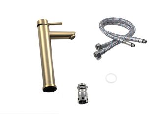 Смеситель для раковины Melana Tondo MELANA-610102PVD-G золото