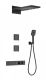 Душевой комплект Wonzon & Woghand WW-D4538-A-MB с термостатом чёрный матовый