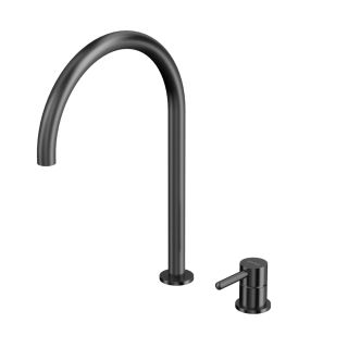 Смеситель для раковины с выносным управлением WHITECROSS Y Y1218GM оружейная сталь