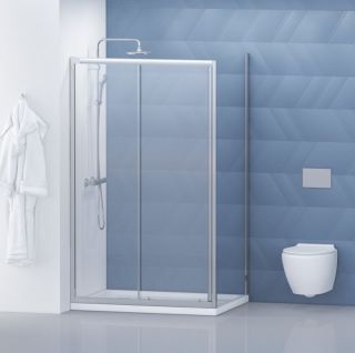 Душевой уголок BelBagno DUE 120x90см хром DUE-AH-1-120/90-C-CR