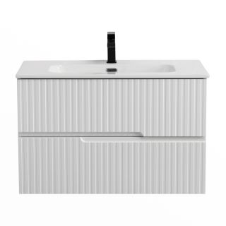 База под раковину Cezares подвесная с двумя выкатными ящиками, Альпака Брашированная, 800x457x500, DUET-N-800-2C-SO-AS-P