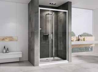 Душевая дверь ABBER Sonnenstrand 90см хром AG07090