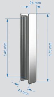 Душевая дверь ABBER Sonnenstrand 90см хром AG07090