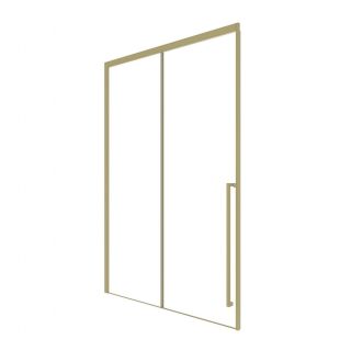 Душевая дверь в нишу Timo T55R 150 см правая золото матовое