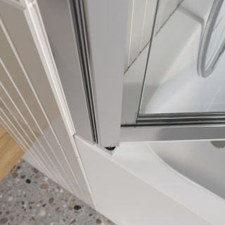 Душевая шторка на ванну BelBagno LUCE-VF-11-80/145-C-Cr хром