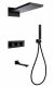 Душевая система ABBER Daheim AF8253B с термостатом чёрный матовый