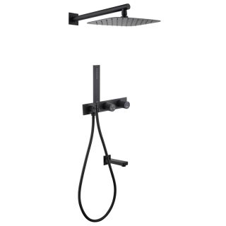 Душевая система ABBER Rund AF8717B чёрный матовый