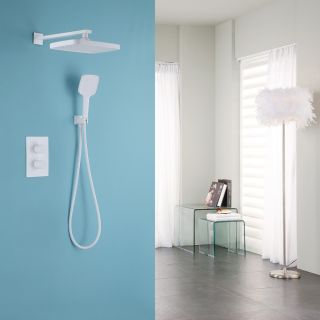 Душевая система ABBER Weiss Insel AF8051W с термостатом белый