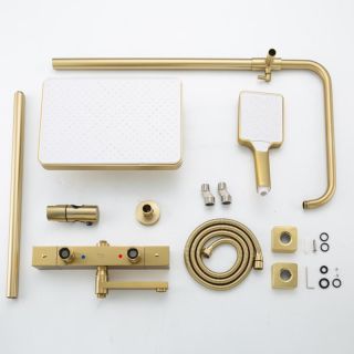 Душевая стойка Frap F24007-3 Золотой сатин