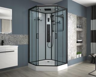 Душевая кабина Niagara NG-6902-01GD BLACK 100x100