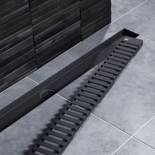 Душевой лоток Timo Drain System DS230109/03 90см с вставкой lines чёрный