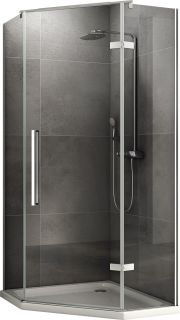 Душевой уголок ABBER Ewiges Wasser 100x100см хром AG05100