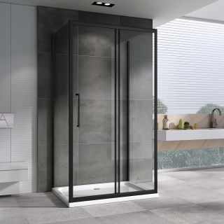 Душевой уголок ABBER Schwarzer Diamant 110x100см AG30110BH-S100B-S100B