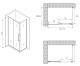 Душевой уголок ABBER Schwarzer Diamant AG30110BH-S60B 110x60см чёрный
