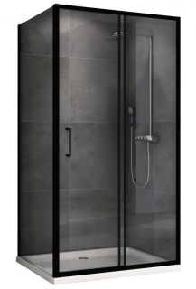 Душевой уголок ABBER Schwarzer Diamant AG30130B5-S50B5 130x50см чёрный