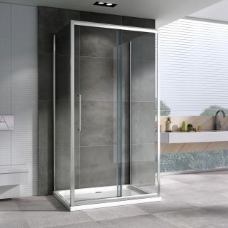 Душевой уголок ABBER Schwarzer Diamant AG30130H-S60-S60 120x60см хром