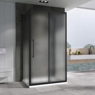 Душевой уголок ABBER Schwarzer Diamant AG30150BMH-S80BM-S80BM 150x80см чёрный