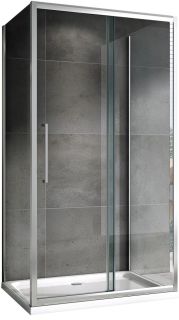 Душевой уголок ABBER Schwarzer Diamant AG30150H-S80-S80 150x80см хром