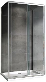 Душевой уголок ABBER Schwarzer Diamant AG30170H-S80-S80 170x80см хром