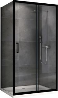 Душевой уголок ABBER Schwarzer Diamant AG30180B-S50B 180x50см чёрный