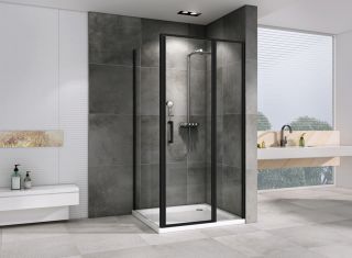 Душевой уголок ABBER Sonnenstrand AG04100BS-S75B 100x75см чёрный