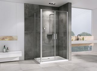 Душевой уголок ABBER Sonnenstrand 100x100см хром AG04100C-S100